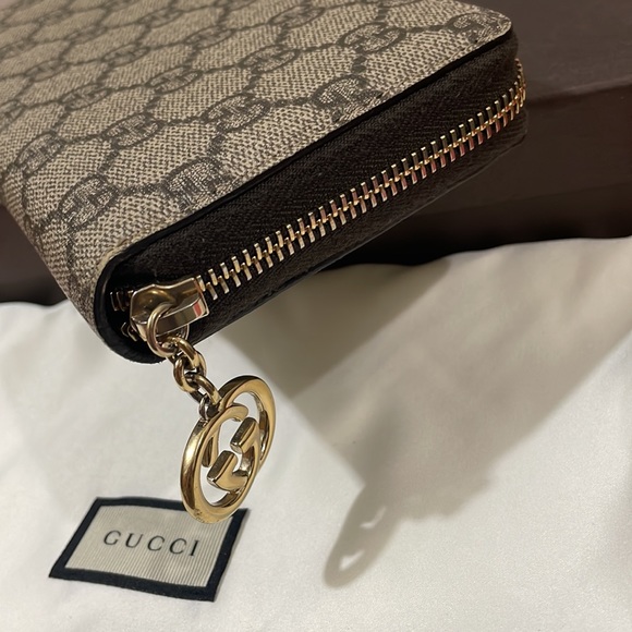 Sold‼️‼️Authentic Gucci Monogram Long Zippy Wallet💓 - Picture 6 of 17